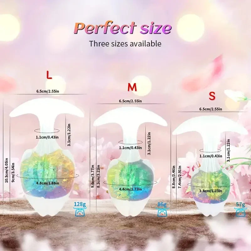 Liquid Silicone Anal Plug Outing SM Flirting Toy Backyard Masturbator