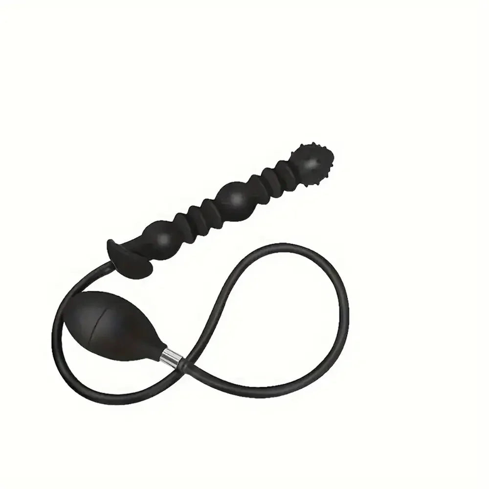 Valve Stretch Silicone Inflatable Anal Plug Adjustable Anal Balloon Pump