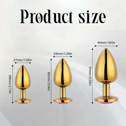 Metal Gem Anal Trainer Exercise Plug For Beginners Experienced Users