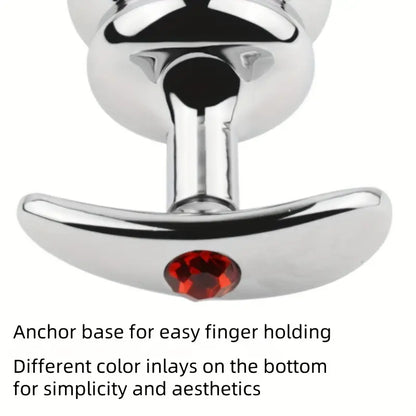 Anchor Shaped Metal Butt Plug Anal Sex Toy Threaded Metal Butt Plug