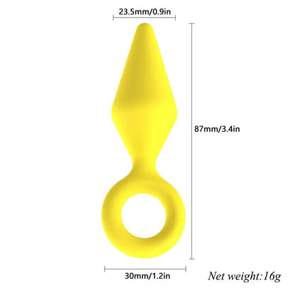 Unisex Dart Shape Silicone Butt Plug BDSM Games Flirting Adult Toy