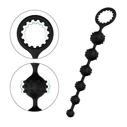 Silicone Gravity Control Anal Bead Toy For Men Adult Toy Accessory