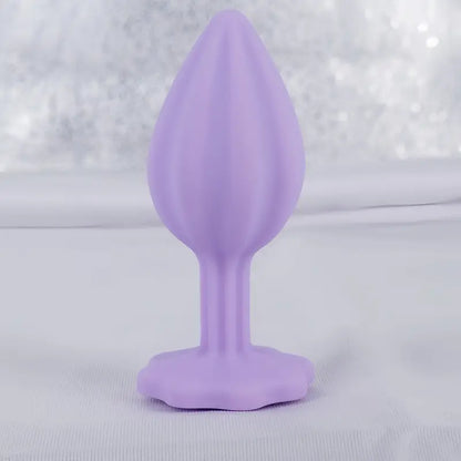 Three-piece Diamond Jewelry Decorated Anal Training Butt Plug
