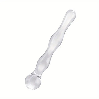 Women Wand Massager Glass Butt Plug G-spot Stimulator Anal Toy
