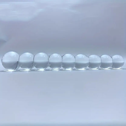 Crystal 9 Beads Glass Ball Rear Yard Pulling Beads Anal Plug Sex Toy