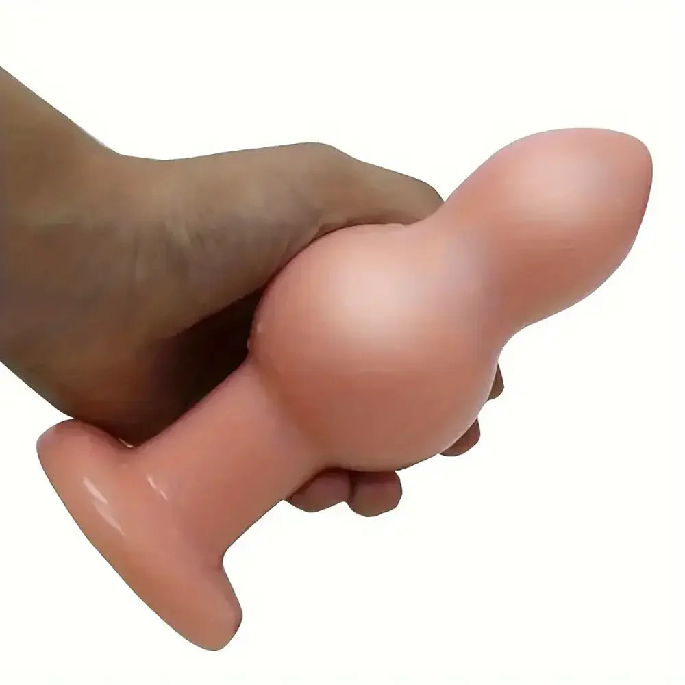 Big Butt Plug With Suction Stimulator Female Masturbation Sex Toy