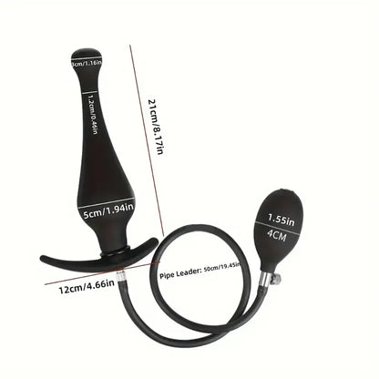 Silicone Expand Inflatable Anal Plug Adjustable Anal Balloon Pump