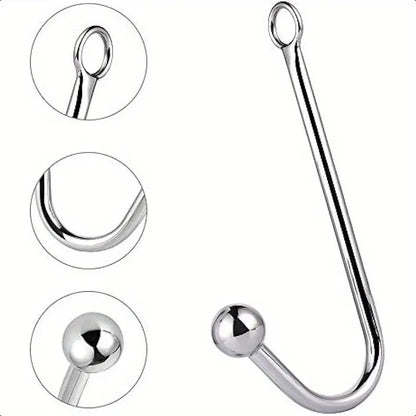 Metal Anal Hook Fetish Bondage Hook Sex Toy Steel Anal Rope Hook Bondage