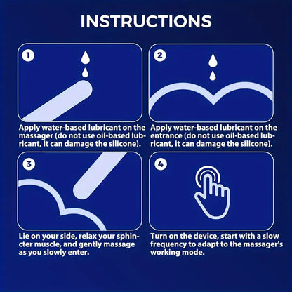 Finger-like Wiggle Prostate Massager Dual Vibrating Anal Vibrator