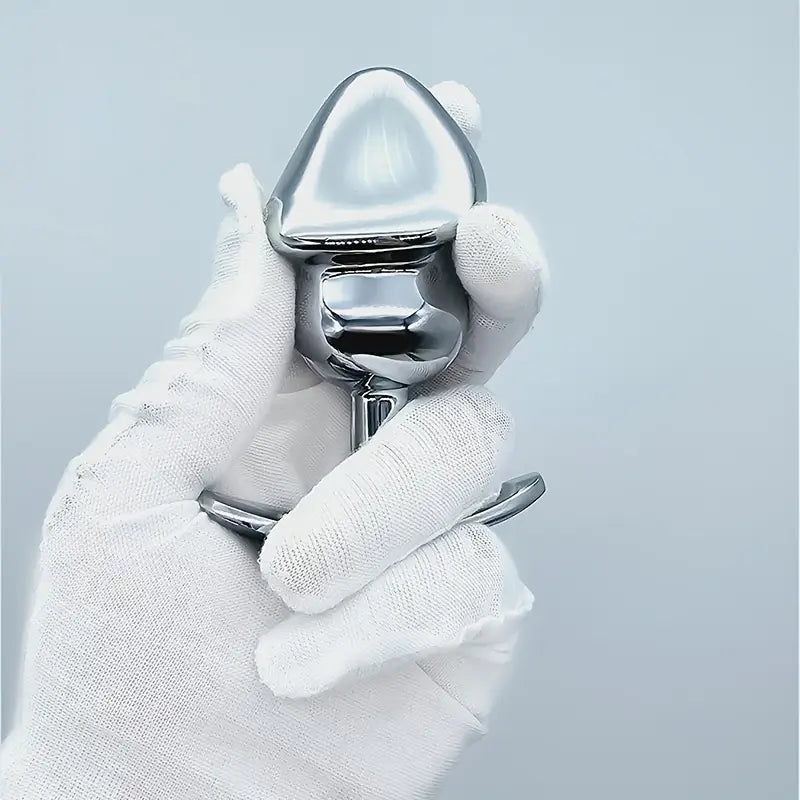 Aluminum Alloy Anal Plug Washable G-Point Dilator with Jewel Base