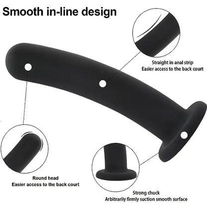 3 Sizes Silicone Butt Plug Anal Training Kit Simple Anal Dildo For Men
