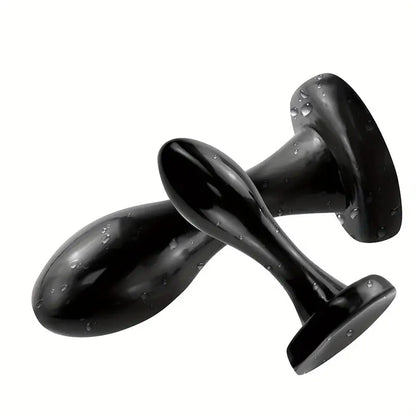 Black Ana Small Sex Toy Butt Plug For Women Men Couple BDSM Sex Using