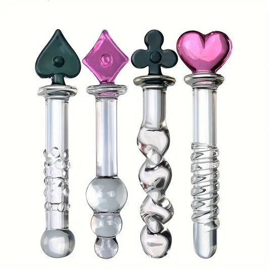 Card Plum Spade Masturbation Butt Plug G Spot Prostate Massager