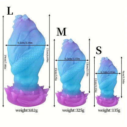 Night Glow Dragon Eggs Anal Plug Silicone Anal Massage BDSM Sex Toy