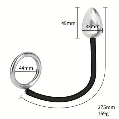 Anal Plug With Penis Ring Butt Plug Waterproof Eroctic Toy For Men