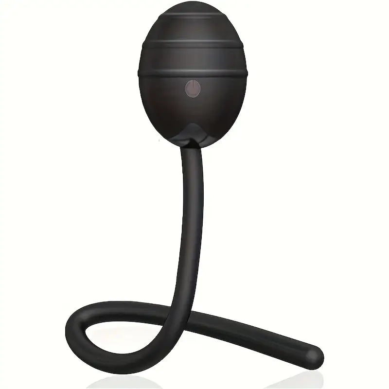 Rolling Ball Anal Plug Silicone Prostate Massager Strong Vibration Anal Trainer
