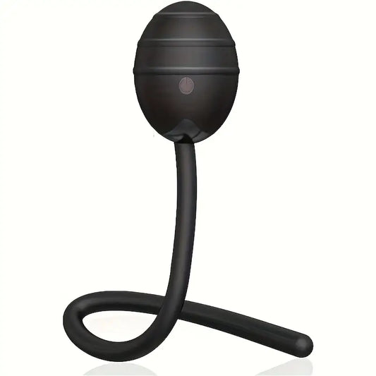 Rolling Ball Anal Plug Silicone Prostate Massager Strong Vibration Anal Trainer