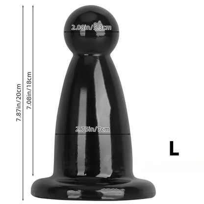 Black Big Anal Plug For Fist Sex Supplies Super Large Anal Plug
