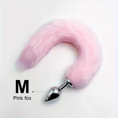 BDSM Five Sizes Dog Tail Anal Plug Animal Tail For Role-playing Sex Games