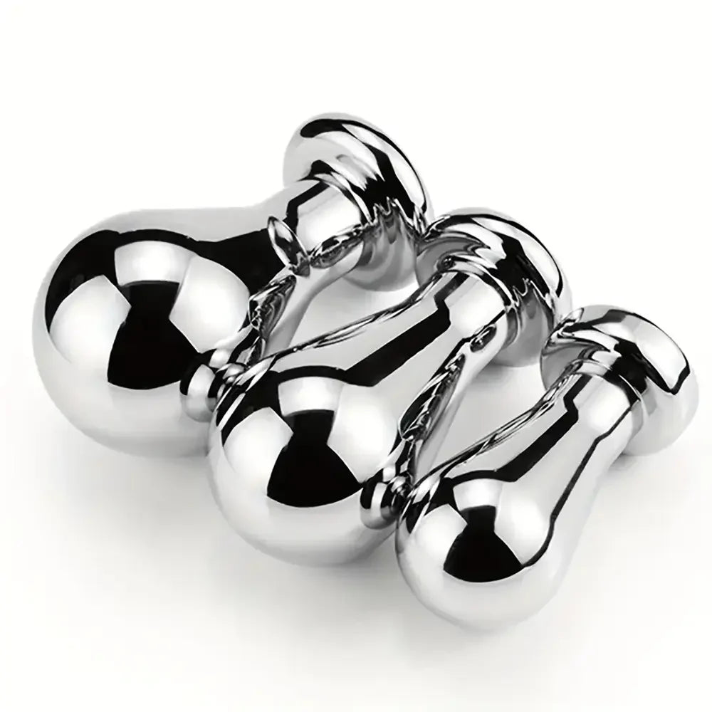 Unisex Metal Anal Plug Toy Sex Accessory For Anus Dilation Stimulation
