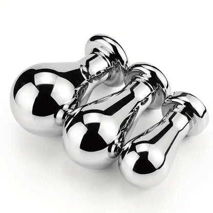 Unisex Metal Anal Plug Toy Sex Accessory For Anus Dilation Stimulation