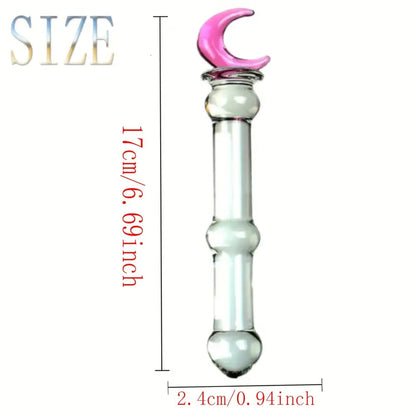 Glass Double-Ended  G-Spot Stimulation Butt Plug Glass Pleasure Wand