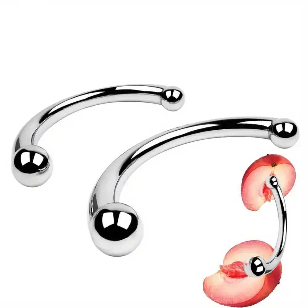 Double Ended Stainless Steel Anal Plug G Spot Prostate Massage Stick