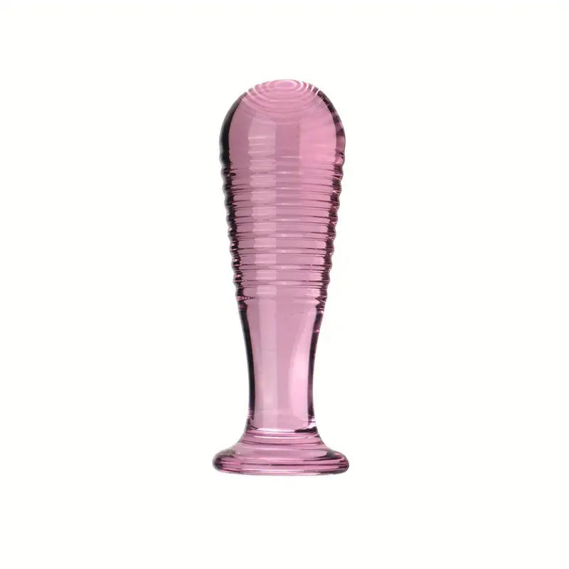 Glass Threaded Anal Plug Adult G-spot Pleasure Butt Plug Couple Toy