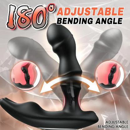 Bendable 180° Anal Vibrator Infinitely Variable 10 Vibrating Anal Butt Plug