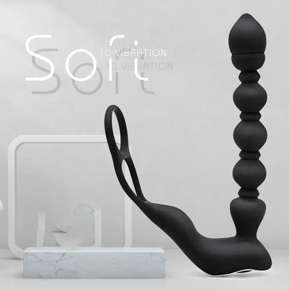 Anal Butt Plug Vibrator With 10 Thrusting Modes Prostate Massager