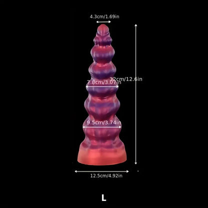 Ultra-soft Liquid Silicone Dildo Large Girth Silicone Anal Plug For G-spot