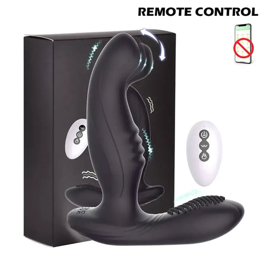 Finger-like Wiggle Prostate Massager Dual Vibrating Anal Vibrator