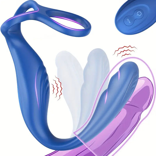 Wearable Prostate Massager With Ball & Cock Ring 13 Quiet Vibrator