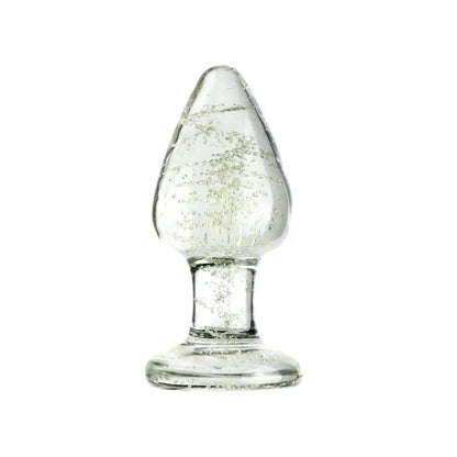 Smooth Solid Luminous Glass Anal Plug Adult Sex Toy For Female