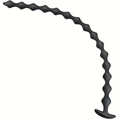 22.8-Inch Anal Beads Featuring 15 Balls Silicone Butt Plug Anal Dilator