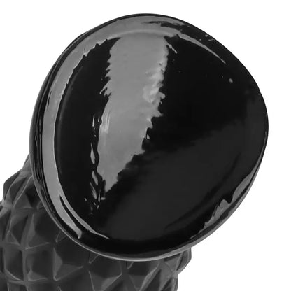Extra Large Black Soft Anal Plug Suction Cup Posterior Anal Sex Toy