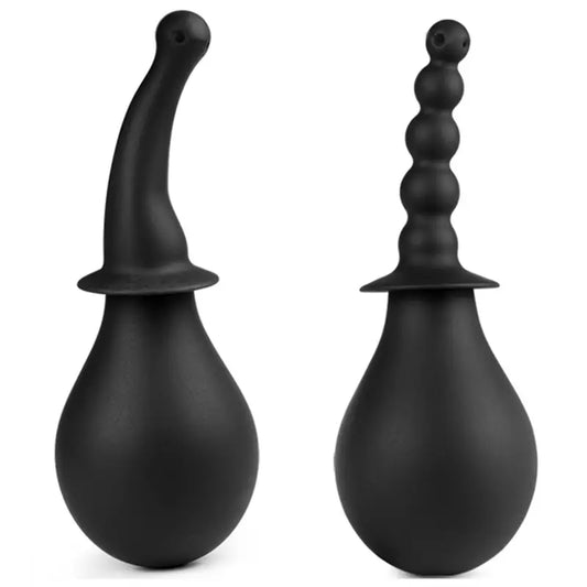 Reusable Silicone Enema Bulb With Comfort Butt Plug Easy Grip Bulb