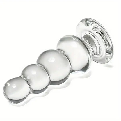 SM Glass Anal Plug Self-Wrist Massager Intimate Couple Play Toy