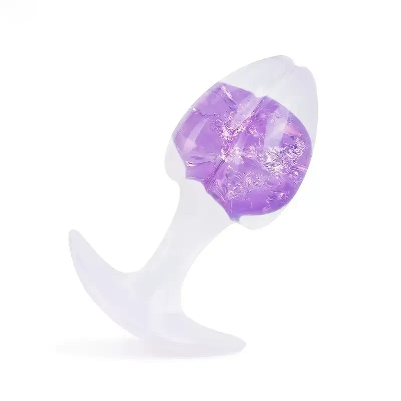Realistic Anal Plug Liquid Silicone Enhanced Pleasure 4.09in Butt Plug