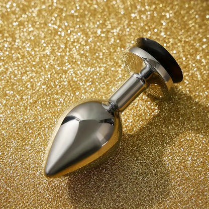Unisex Dices Design Metal Butt Plug BDSM Games Flirting Adult Toy