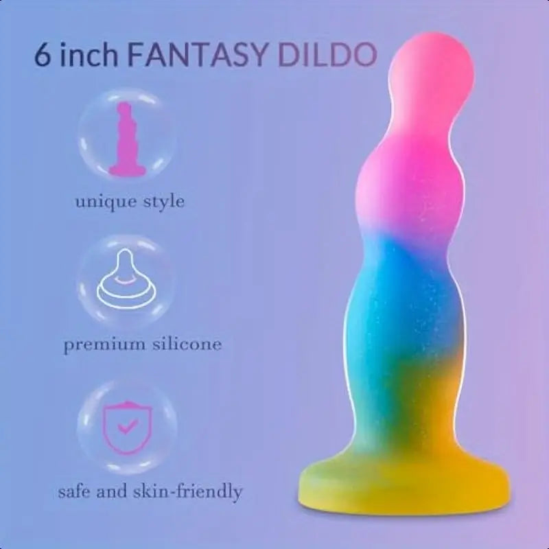 6.14 Inch Realistic Dildo Goswetoy Silicone Anal Prostate Butt Plug