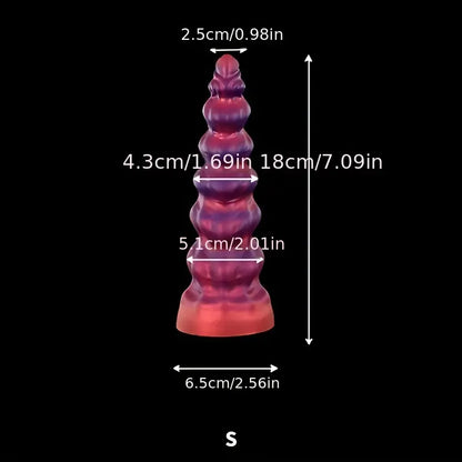 Ultra-soft Liquid Silicone Dildo Large Girth Silicone Anal Plug For G-spot