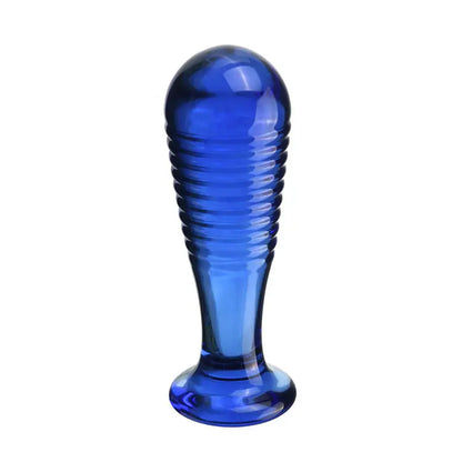 Glass Threaded Anal Plug Adult G-spot Pleasure Butt Plug Couple Toy