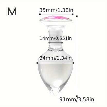 Crystal Non-Metal Anal Plugs For Anal Expansion Outing Crystal Anal Toy
