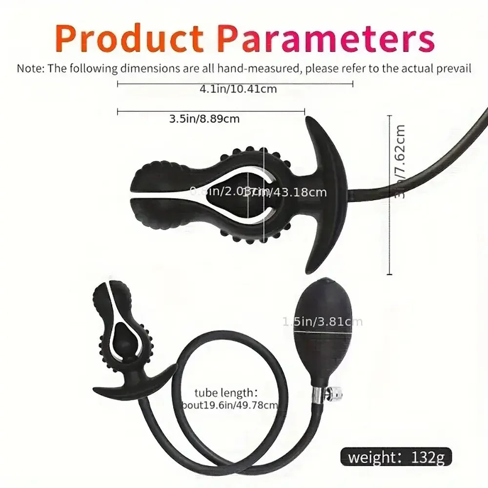 Inflatable Anal Plug Sexy Erogenous Safe Stimulation Expander For Men Pleasure