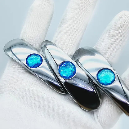 Aluminum Alloy Anal Plug Washable G-Point Dilator with Jewel Base