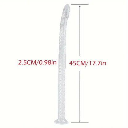 17.7in 29.52in 39.37in Dragon Whip Anal Stump Long Snake Scales Hip Dildo