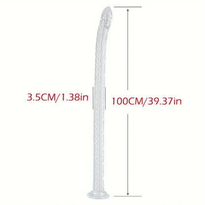 17.7in 29.52in 39.37in Dragon Whip Anal Stump Long Snake Scales Hip Dildo