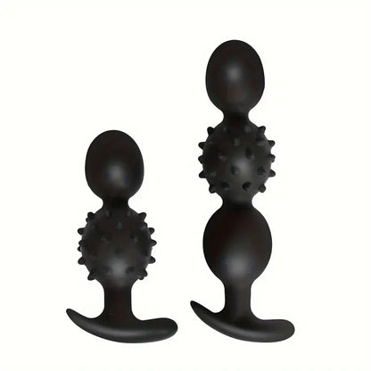 Unisex Built-in Ball Anal Plug Toy Stimulating Massager For Men