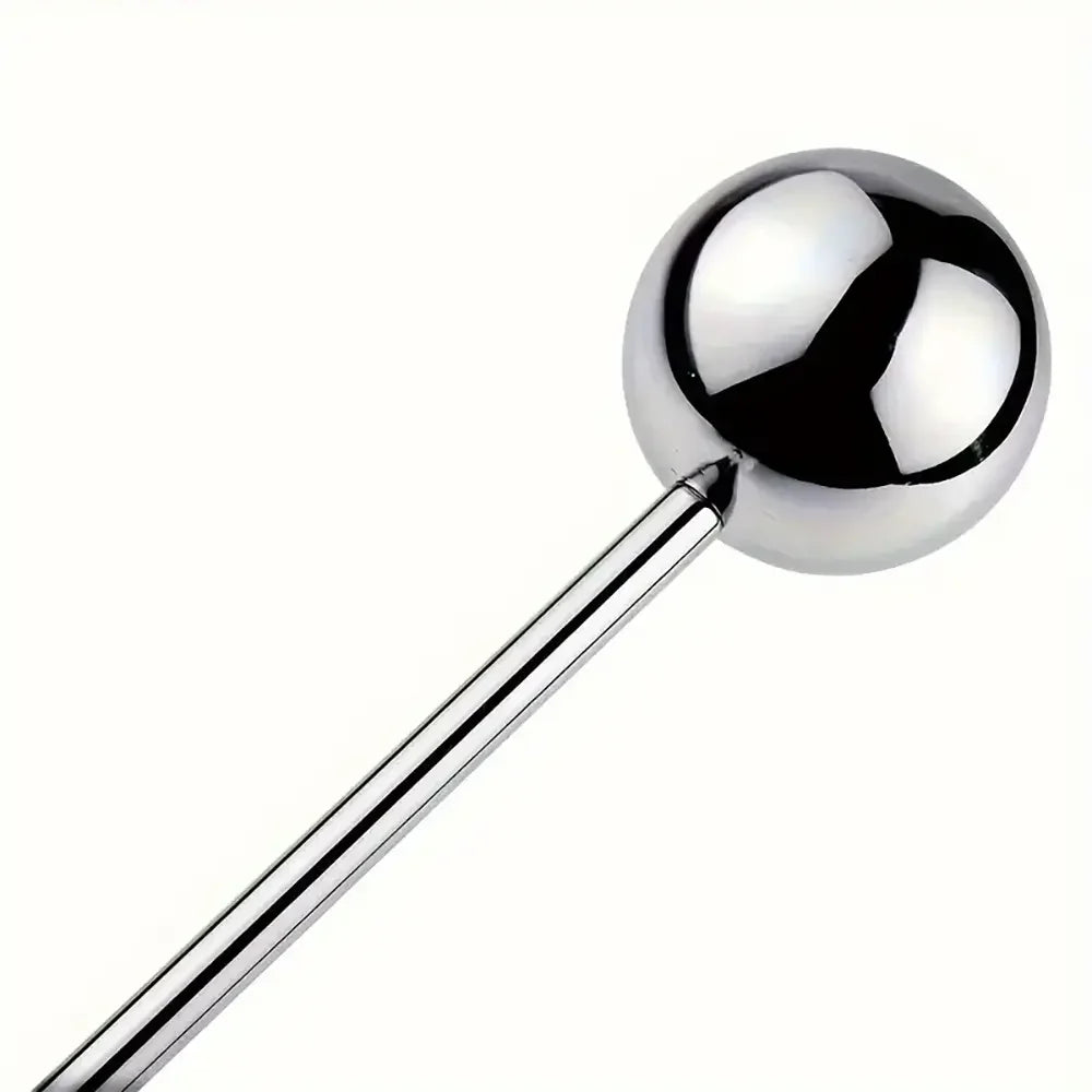 Stainless Steel Handheld Anal Expansion Training Sex Toy For Adults